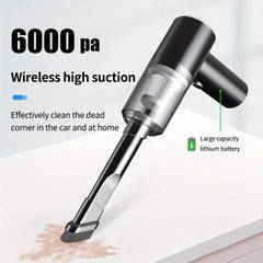 Portable Wireless Handheld Car Vacuum Cleaner, 120W Hand Held Mini Vacuum for Desk Home &Office Dust Cleaning