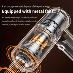 Portable Wireless Handheld Car Vacuum Cleaner, 120W Hand Held Mini Vacuum for Desk Home &Office Dust Cleaning